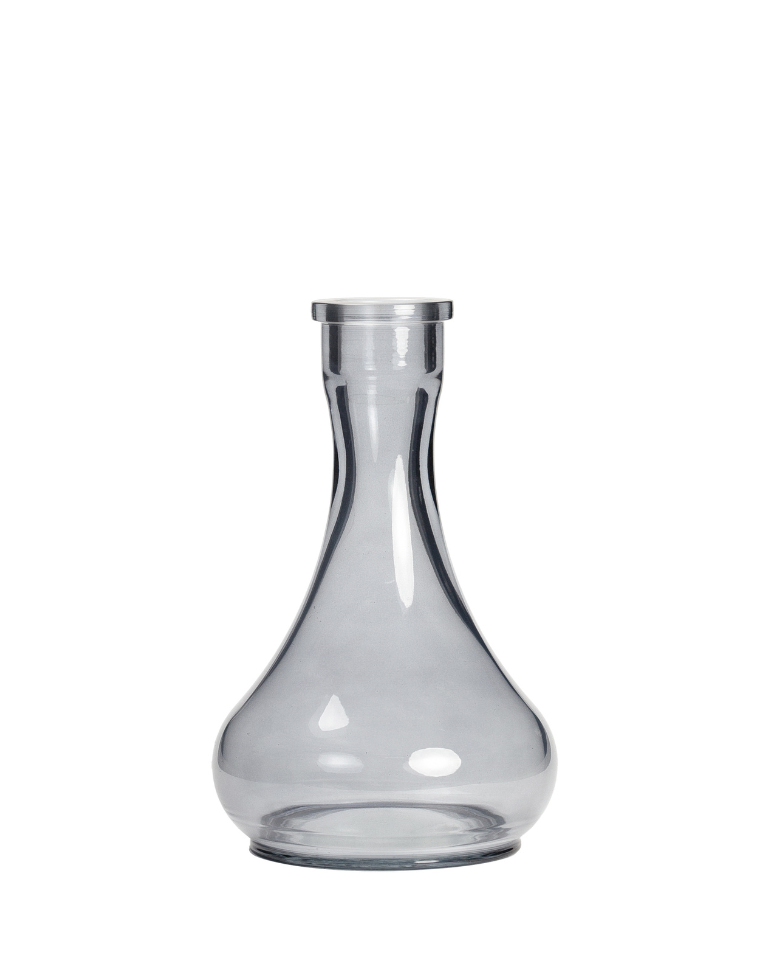 כד זכוכית לנרגילה Big Maks Drop Silver Flask בגוון כסוף
