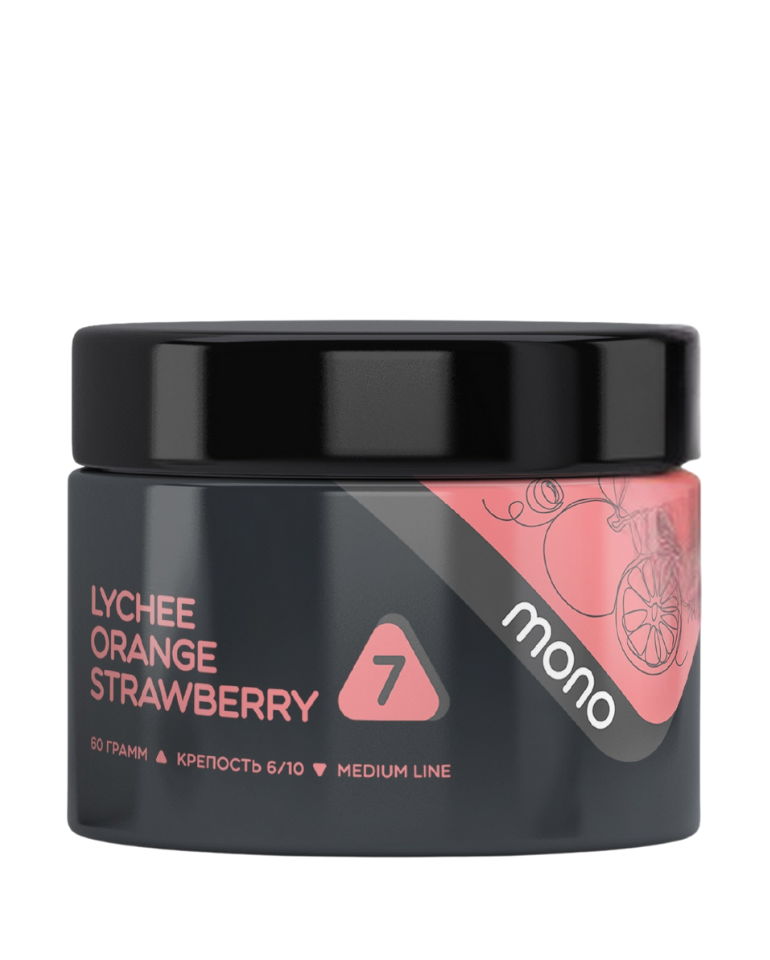 תערובת עישון לנרגילה Mono 250 gr Lychee Orange Strawberry תערובת עישון לנרגילה Mono Lychee Orange Strawberry