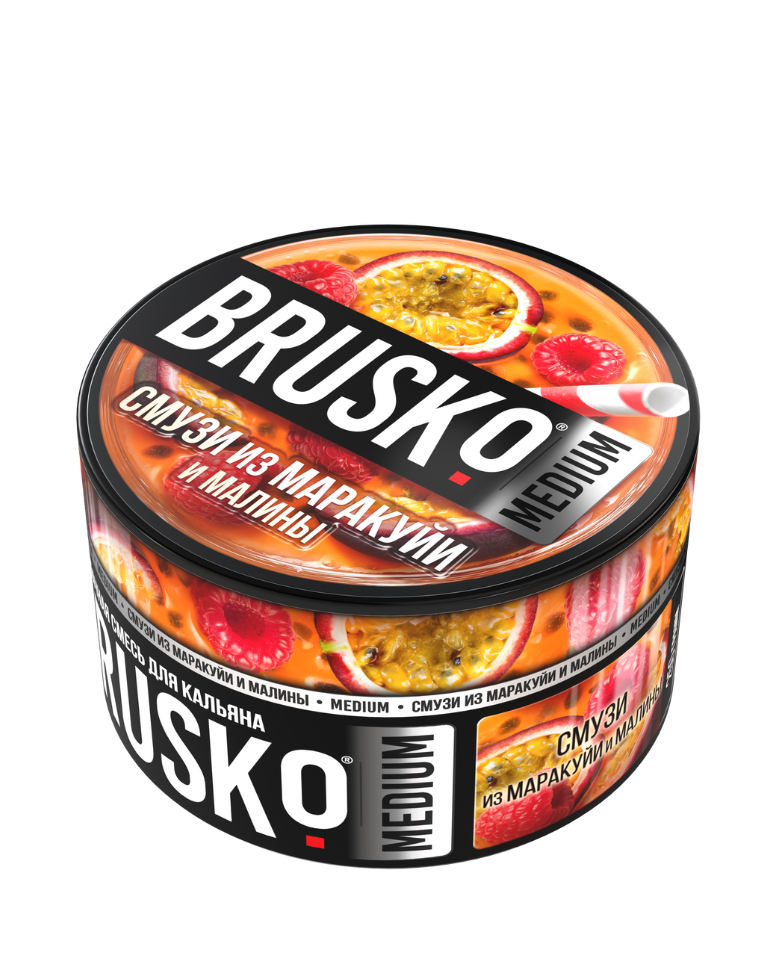 טבק לנרגילה BRUSKO בטעם משקה פטל פסיפלורה BRUSKO בטעם משקה פטל פסיפלורה