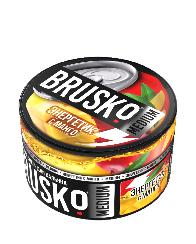 תערובת תה בטעם משקה אנרגיה עם מנגו מבית Brusko תערובת תה Brusko Energy Drink With Mango
